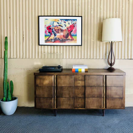 Mid Century Modern Tall Dresser By Merton Gershun Apartment