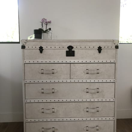 Vintage Brushed Steel Locker Storage Bench Apartment Therapy S