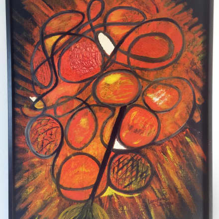 Mid Century Vintage Abstract Painting 1960 S Apartment Therapy S