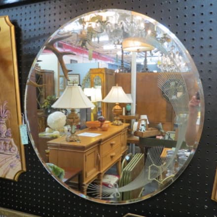 Aldina Golden Beaded Floor Mirror Apartment Therapy S Bazaar