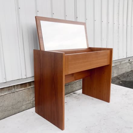 Mid Century Danish Modern Roll Top Secretary Desk Apartment