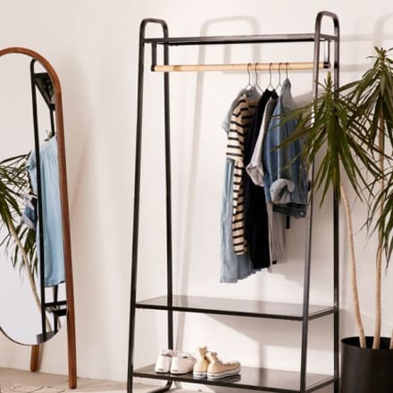 Wall Mounted Helix 96" Acacia Bookcase - Apartment Therapy ...