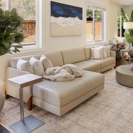 Dekalb Leather Sectional Sofa With Chaise Apartment