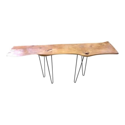 Live Edge Console Table W Hairpin Legs Apartment Therapy S Bazaar