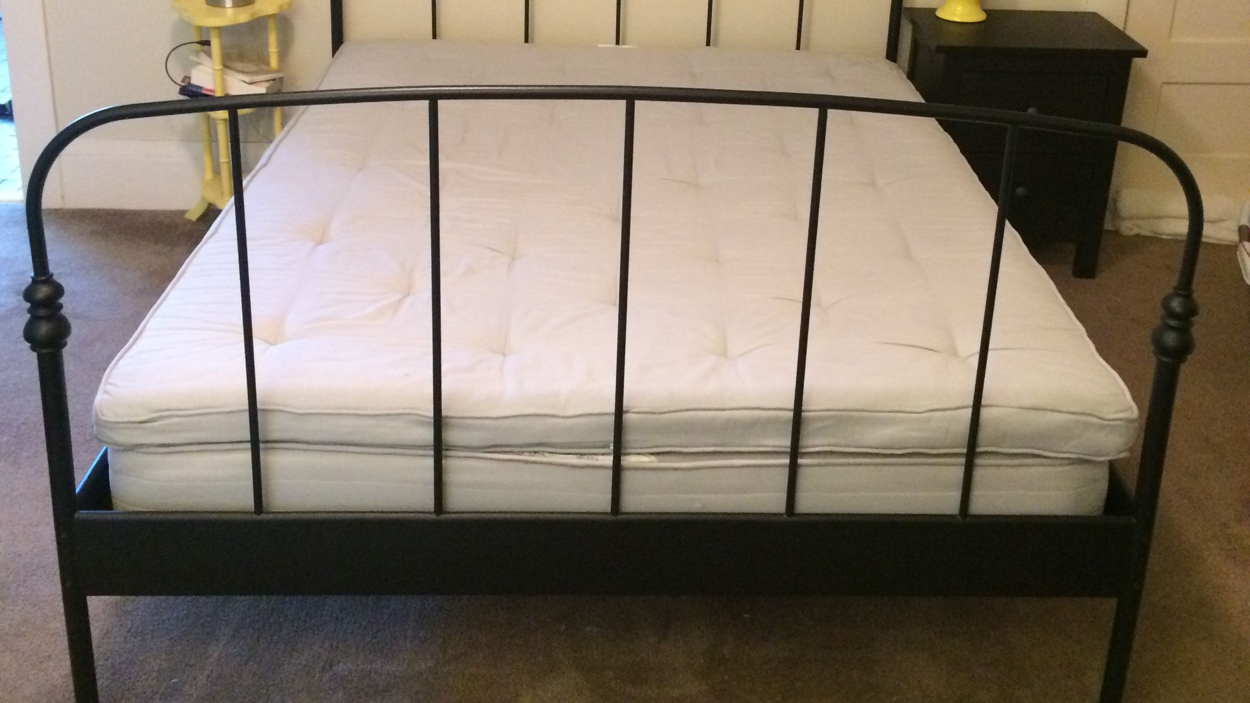 Ikea Lillesand Queen Bedframe Slats And Mid Beam Apartment Therapy S Bazaar