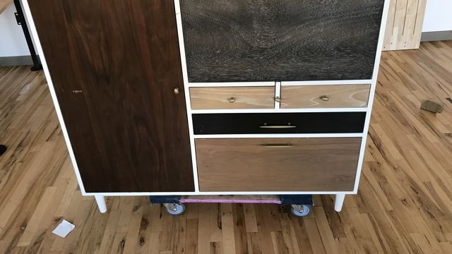 West Elm Patchwork Secretary Cabinet Dresser Desk Apartment Therapy S Bazaar