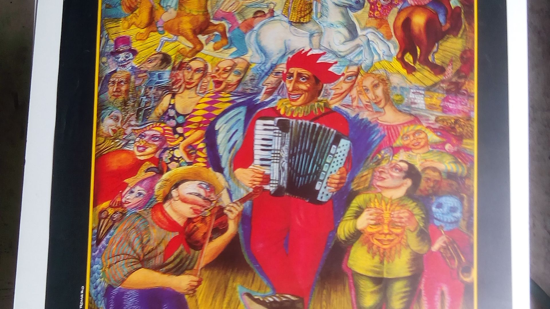 Vintage Chicago Festival Poster Fiesta Del Sol 1 Apartment