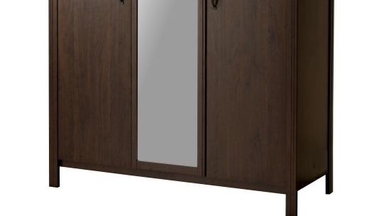 Ikea Brusali Wardrobe With 3 Doors Mirror Apartment Therapy S Bazaar