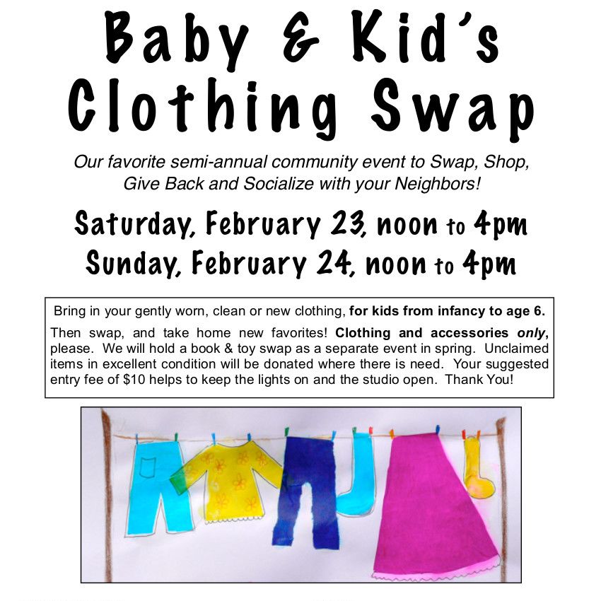 Artscetera Baby Kid S Clothing Swap Feb 23 24 Apartment