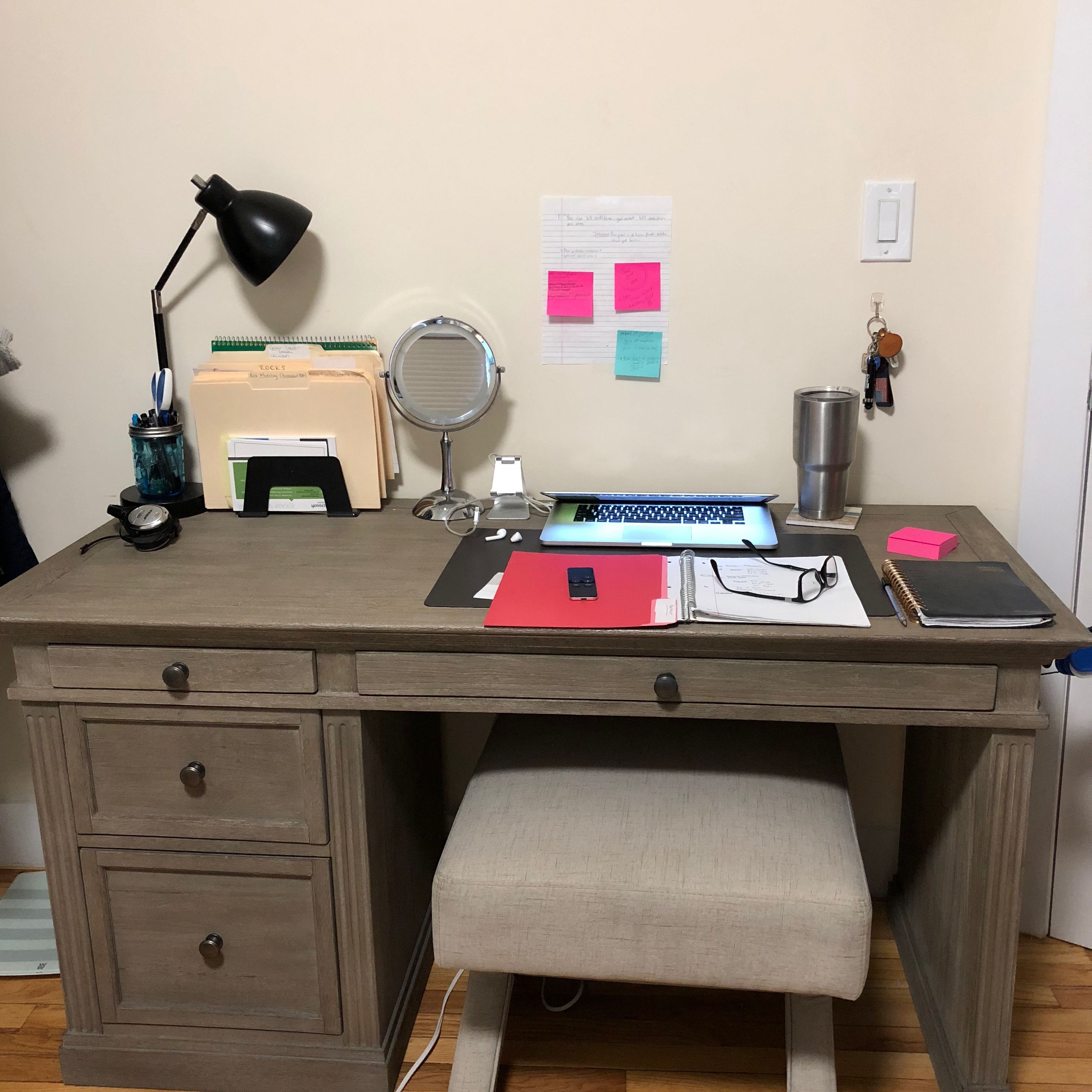 Livingston Small Desk Gray Wash Apartment Therapy S Bazaar
