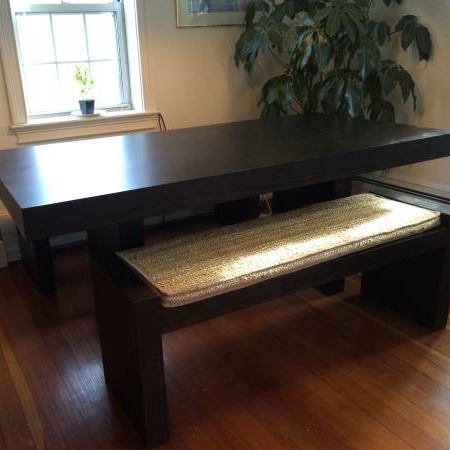 West Elm Terra Dining Table 2 Benches 2 Cushions Apartment