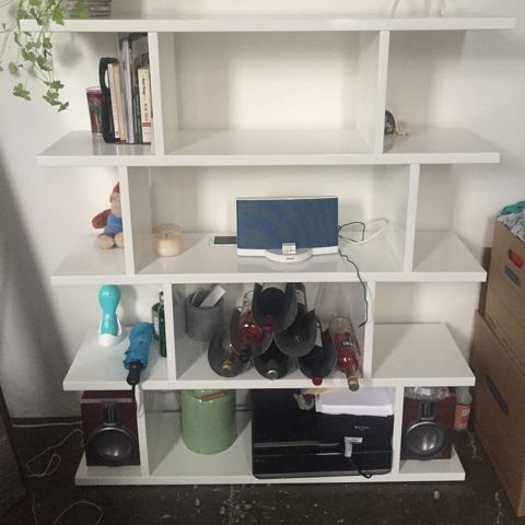 Cb2 3 14 White Bookcase Apartment Therapy S Bazaar