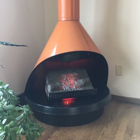 Vintage Freestanding Electric Mcm Fireplace Apartment Therapy S Bazaar