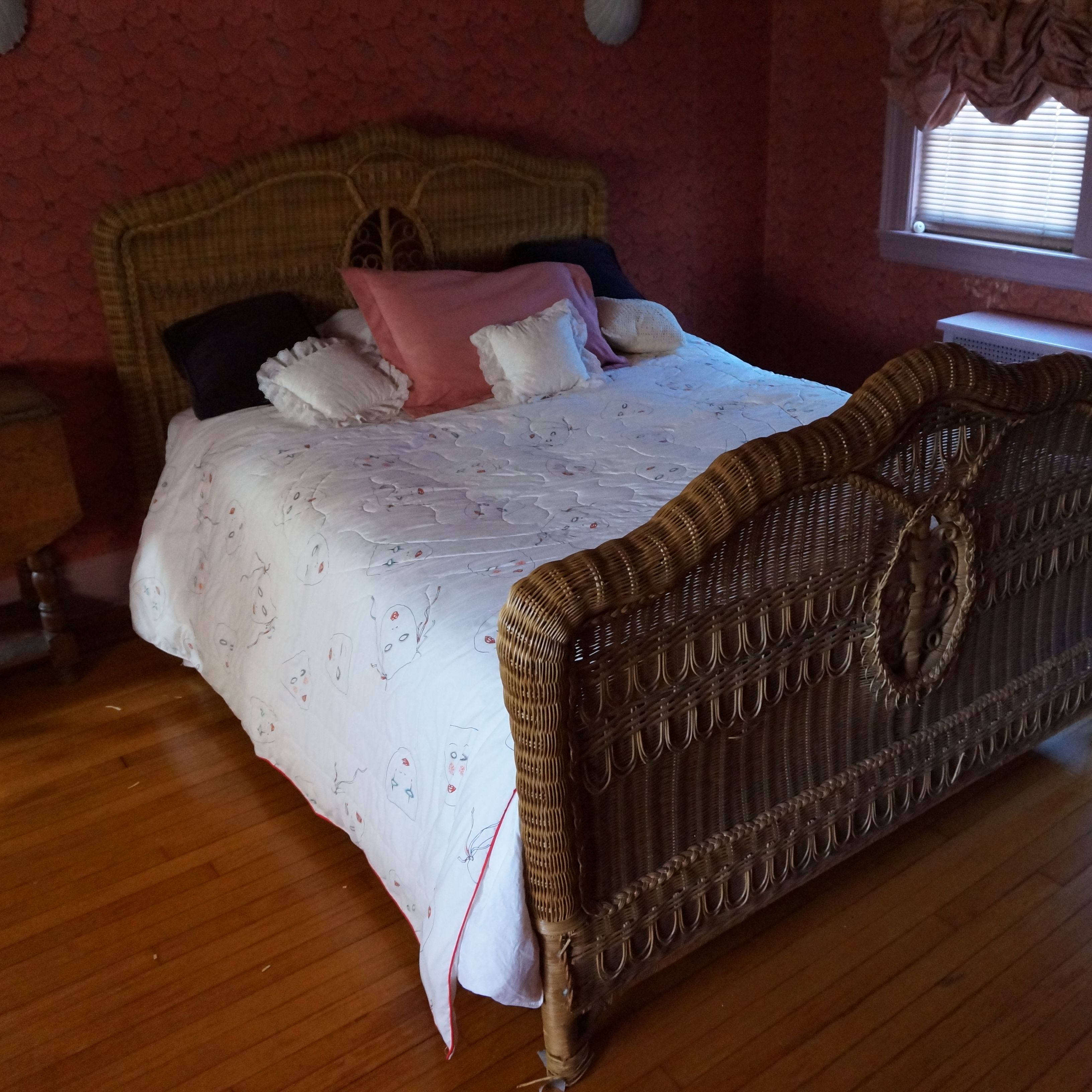 Ralph Lauren Wicker Bed and Dresser 