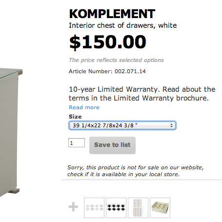Komplement Interior Dresser Drawers For Ikea Pax Apartment