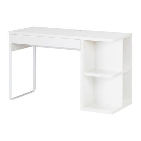 White Ikea Micke Desk Apartment Therapy S Bazaar