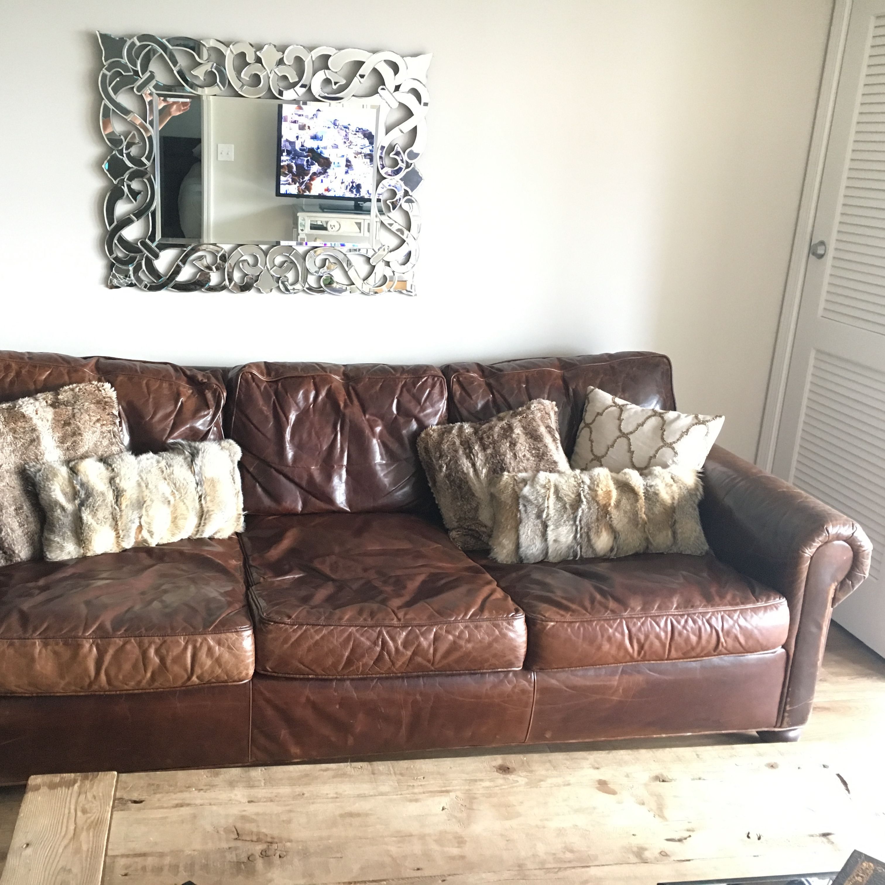 Restoration Hardware Lancaster Leather Sofa Apartment Therapy S