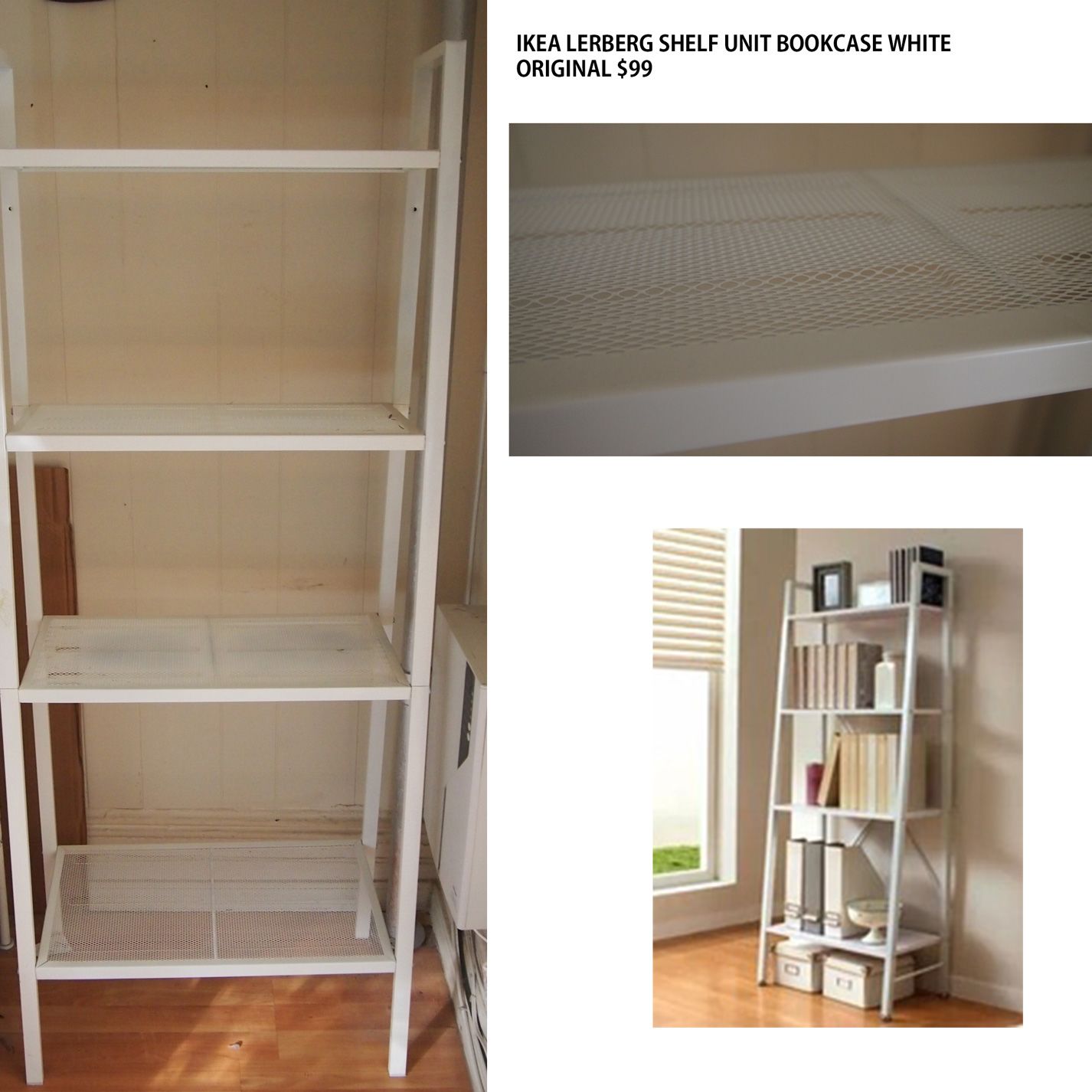 Ikea Lerberg Shelf Unit Bookcase White Apartment Therapy S Bazaar