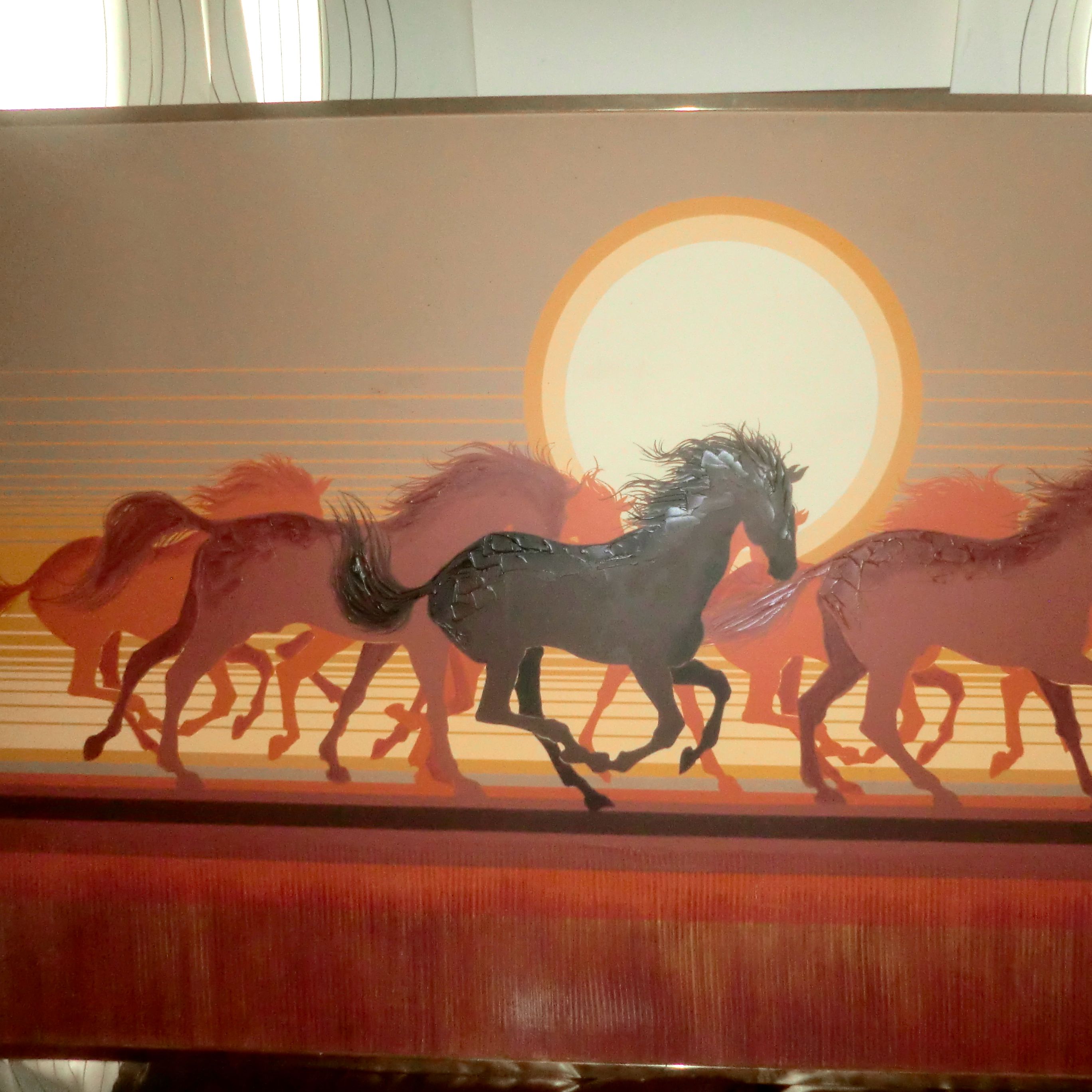 Huge Signed Letterman Horse Painting Apartment Therapy S Bazaar