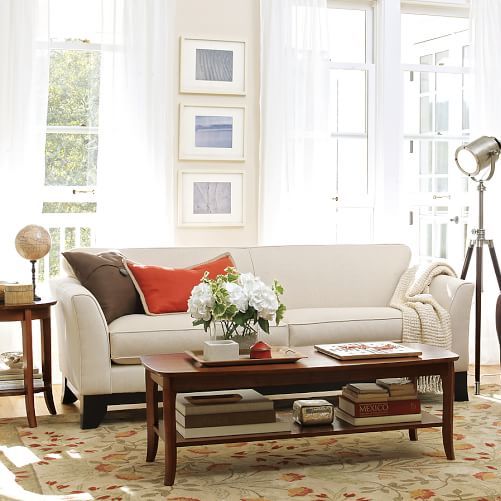 Pottery Barn Greenwich Upholstered Loveseat Apartment Therapy S