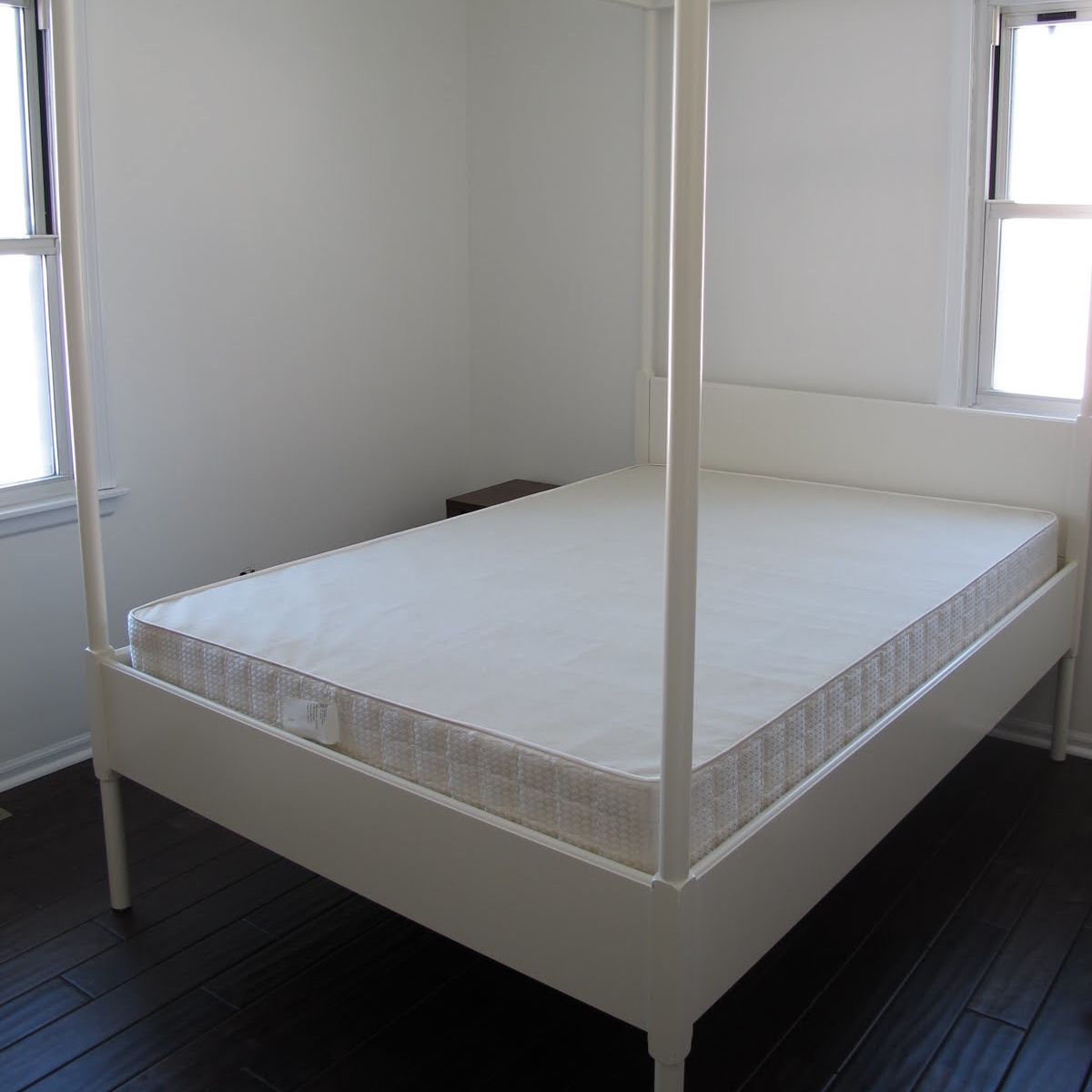 Queen Size White Ikea Edland Canopy Bed Apartment Therapy S Bazaar