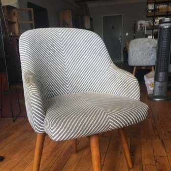 West Elm Swivel Painted Stripe Chair Apartment Therapy S Bazaar