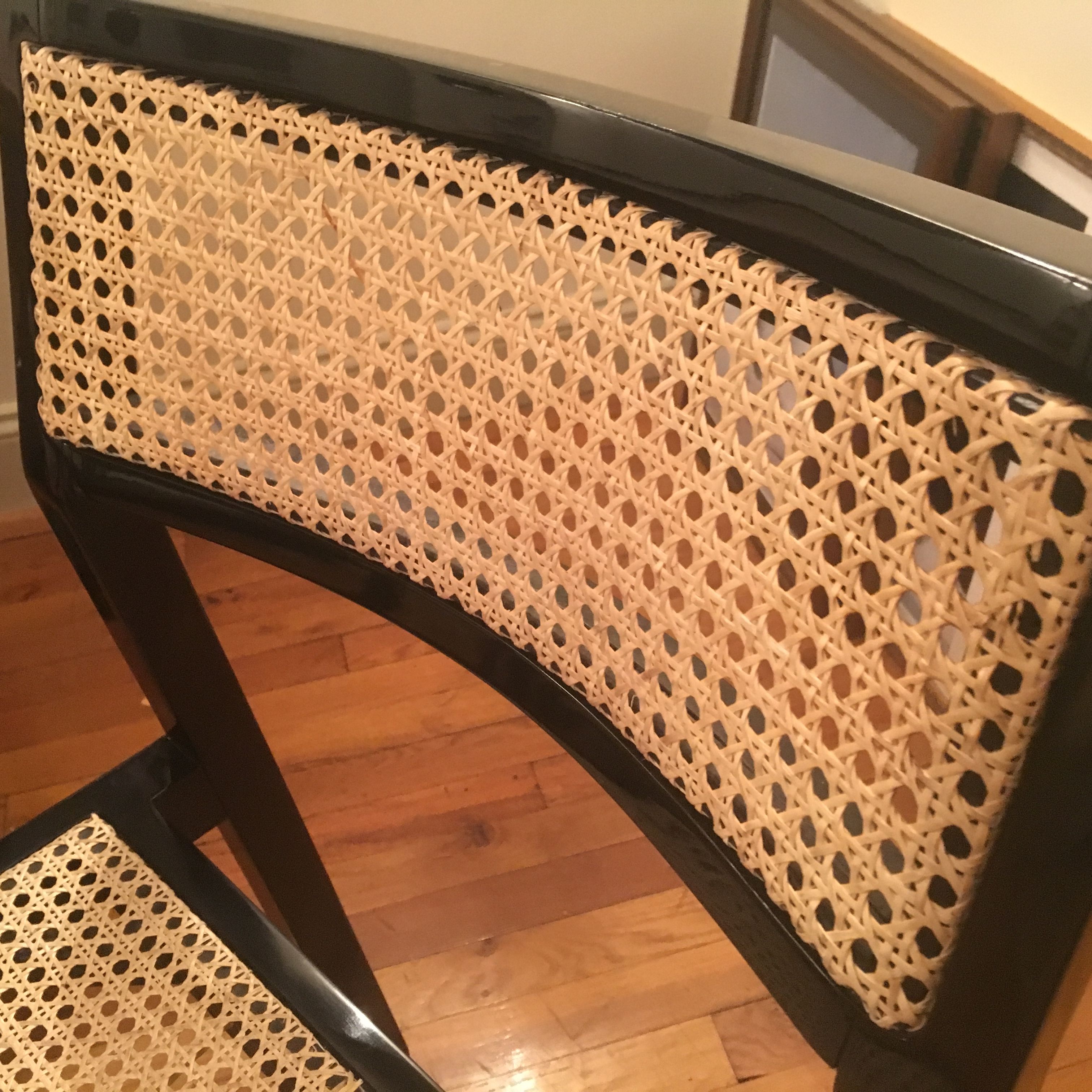 4 Cb2 Makan Black Wood Cane Chair Apartment Therapy S Bazaar