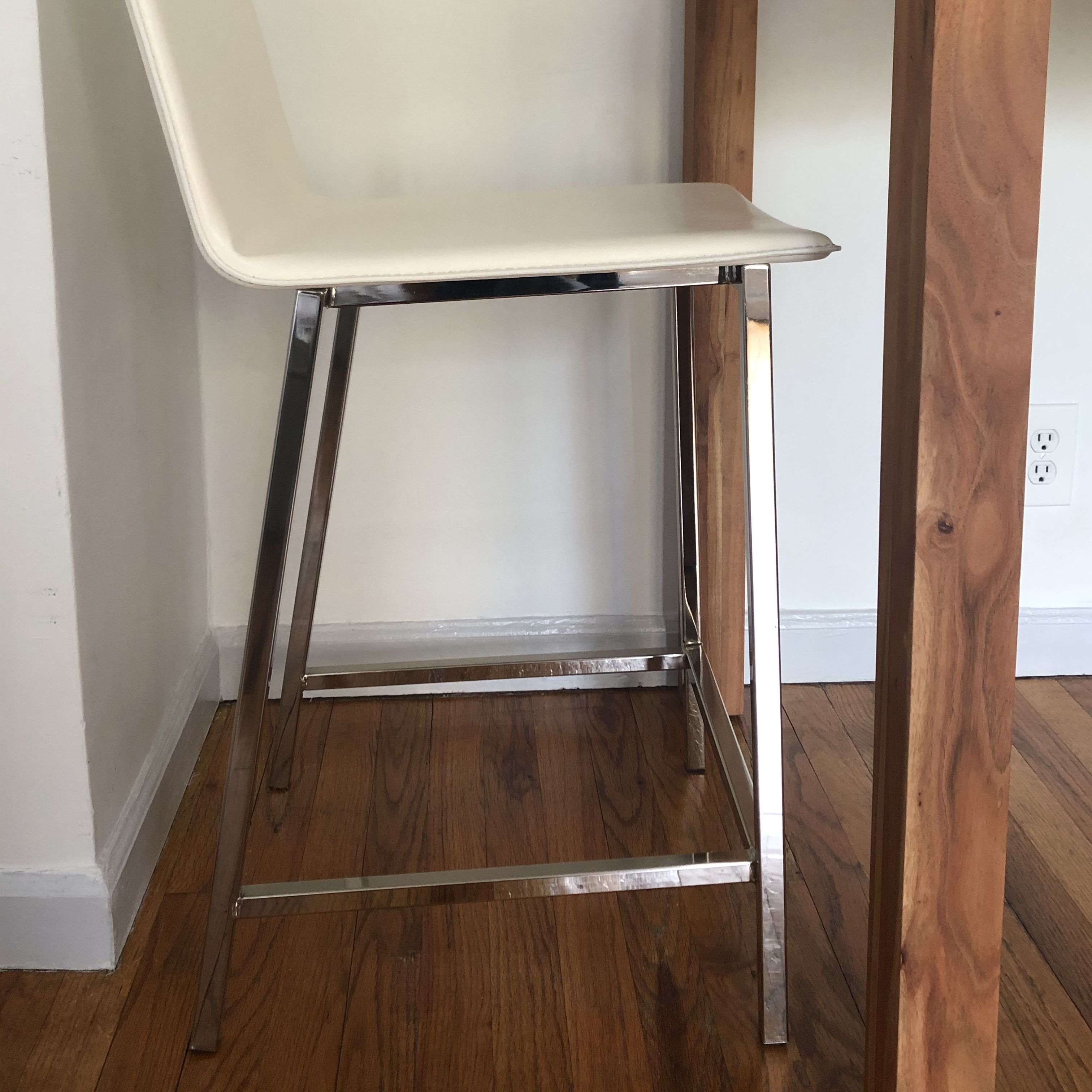 cb2 phoenix ivory bar stools