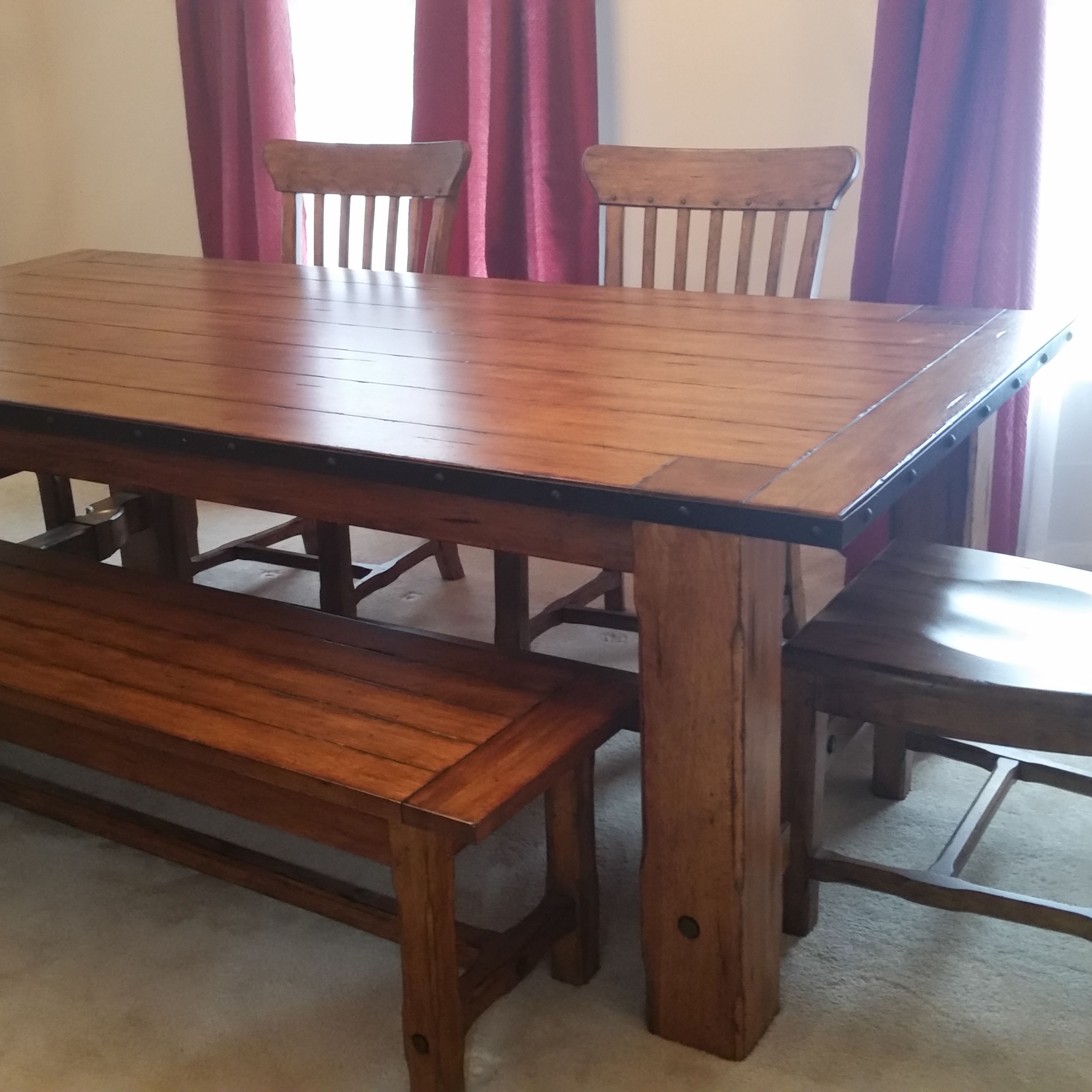 Dining Table Four Chairs And Bench Apartment Therapy S Bazaar