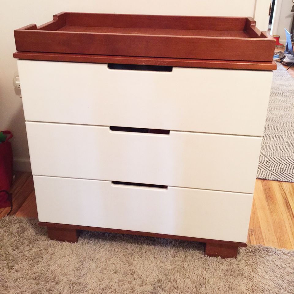 Amber And White Dresser And Changer Apartment Therapy S Bazaar