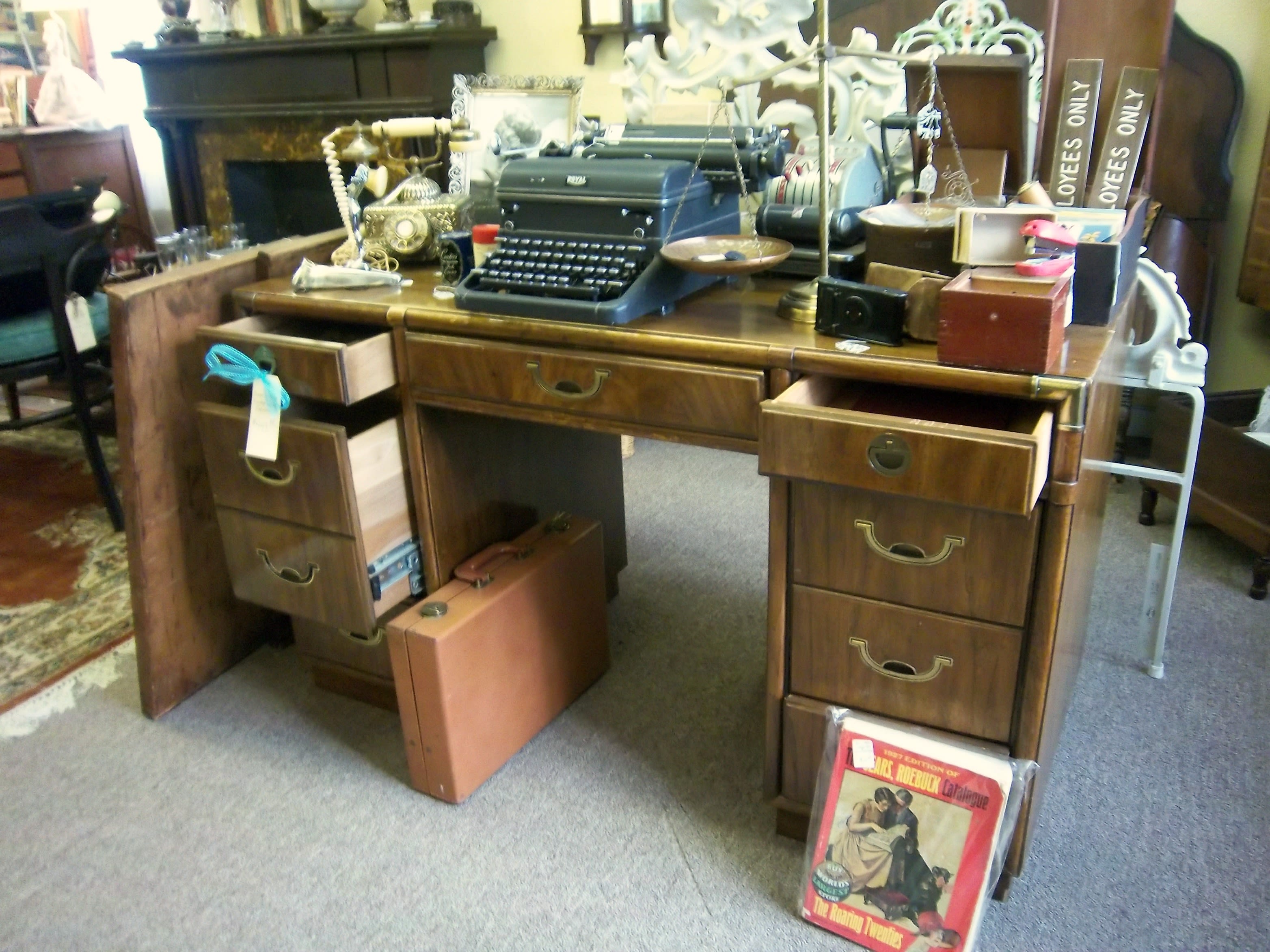 Vintage Drexel Accolade Campaign Desk Apartment Therapy S Bazaar