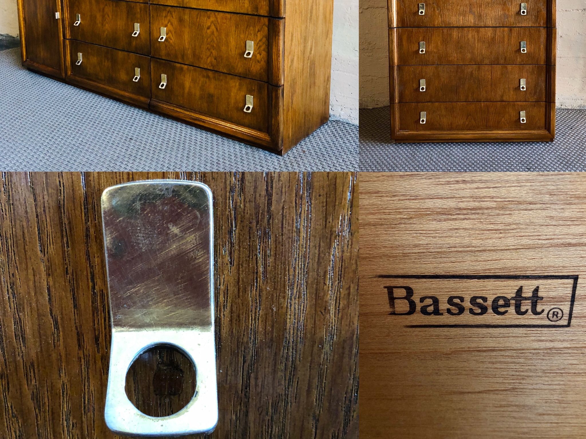 70s 80s Honey Oak 2 Piece Set Tallboy Credenza Apartment Therapy S Bazaar