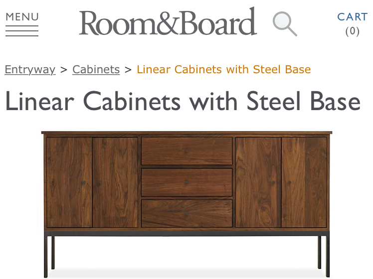 Room And Board Sideboard Sold Apartment Therapy S Bazaar