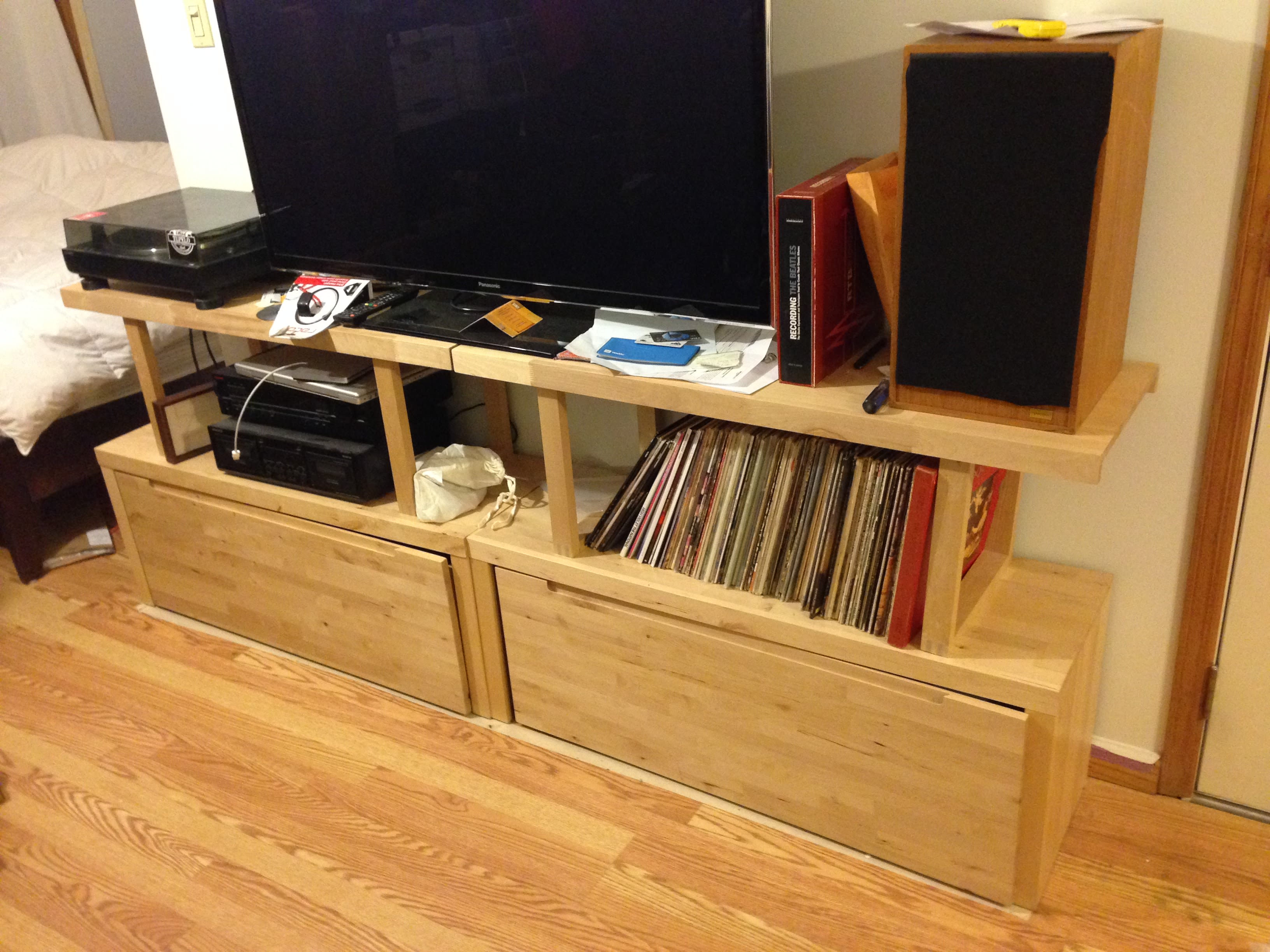 Ikea Norrebo Shelving Unit Storage Bench Drawers Apartment