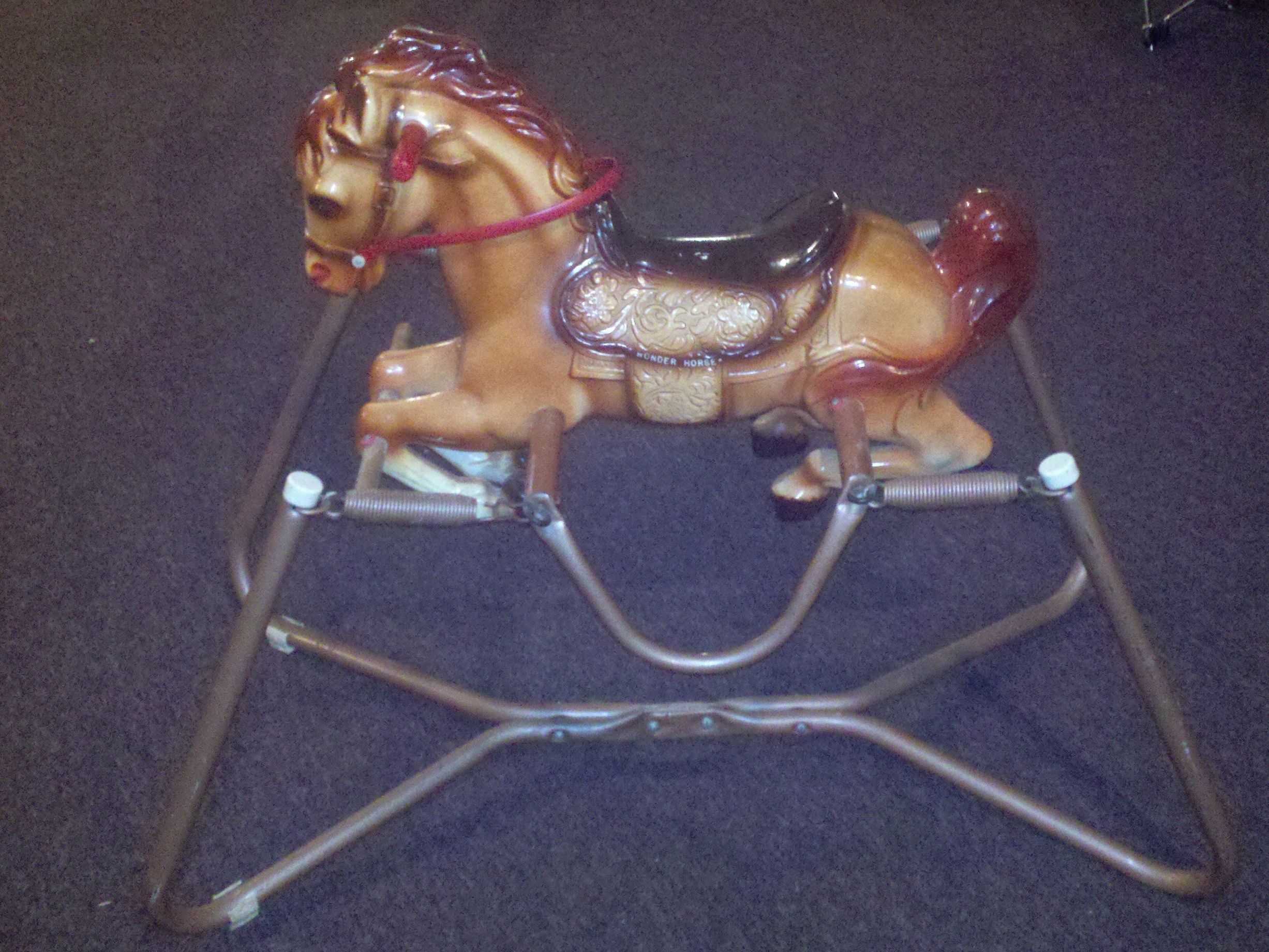 vintage wonder horse spring rocking horse