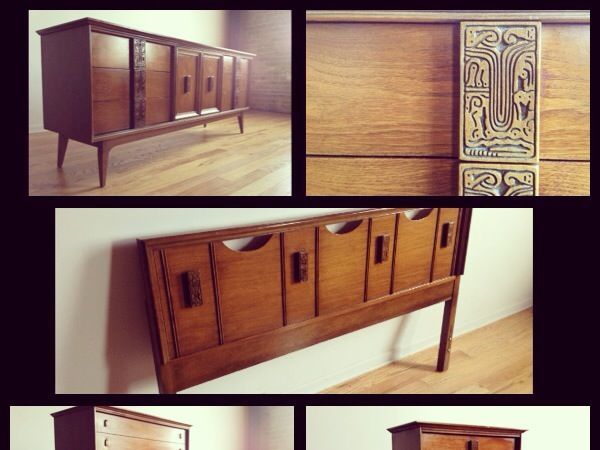 Mcm Bedroom Set From Bassett S Mayan Collection Apartment Therapy S Bazaar