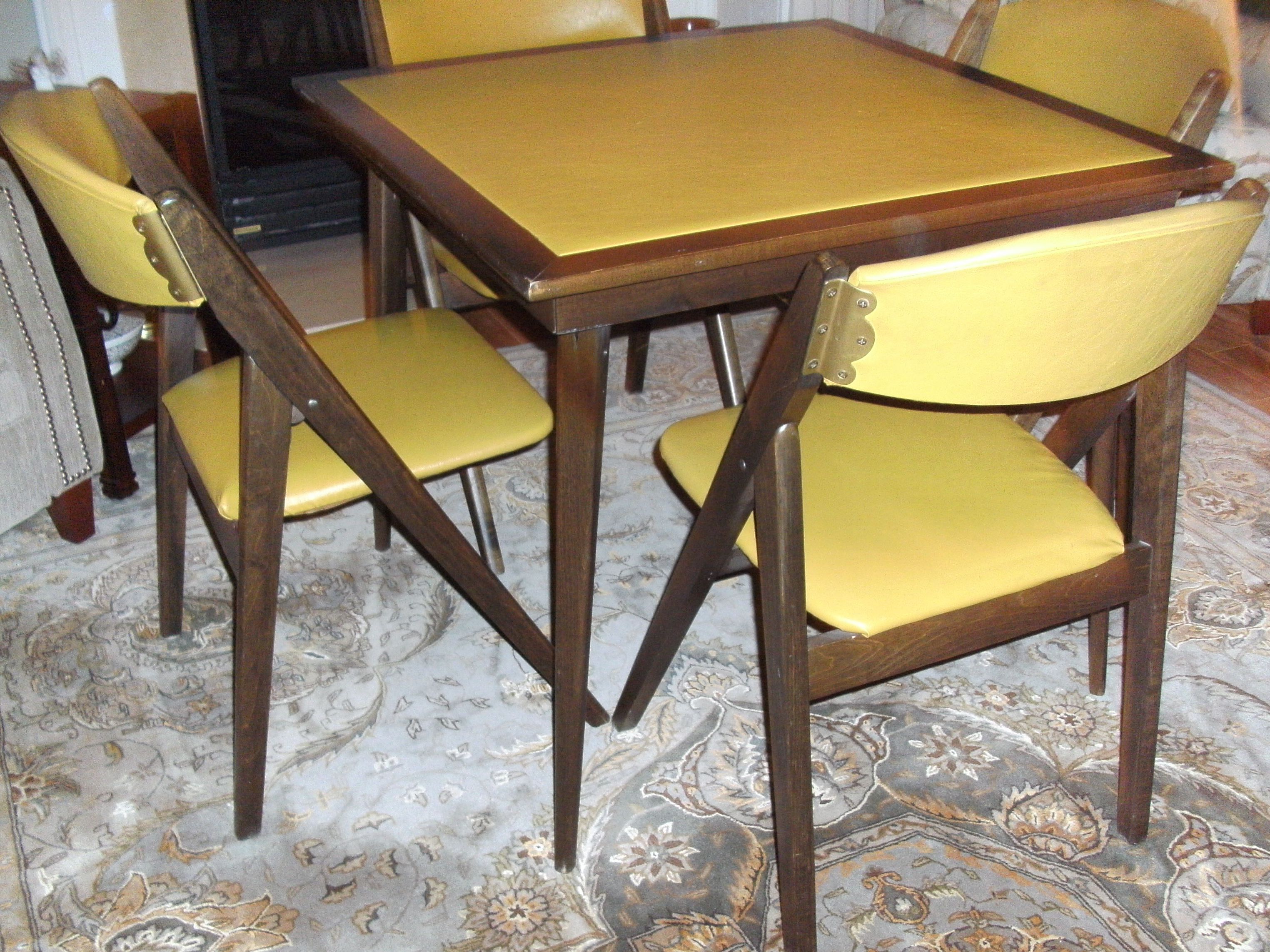 Stakmore card table and chairs clearance