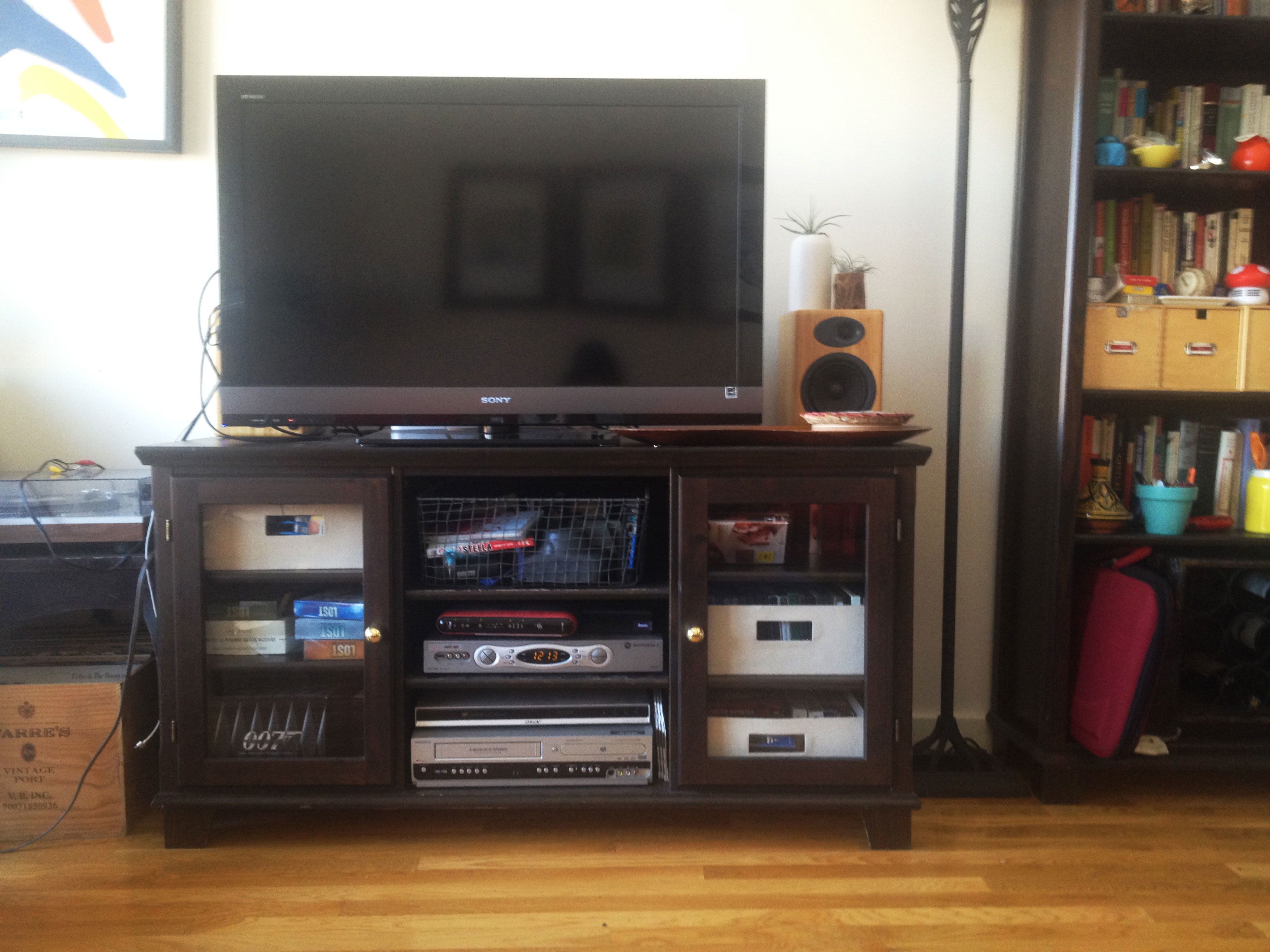 Ikea Markor Tv Bench And Bookcase Bookshelf Apartment Therapy S