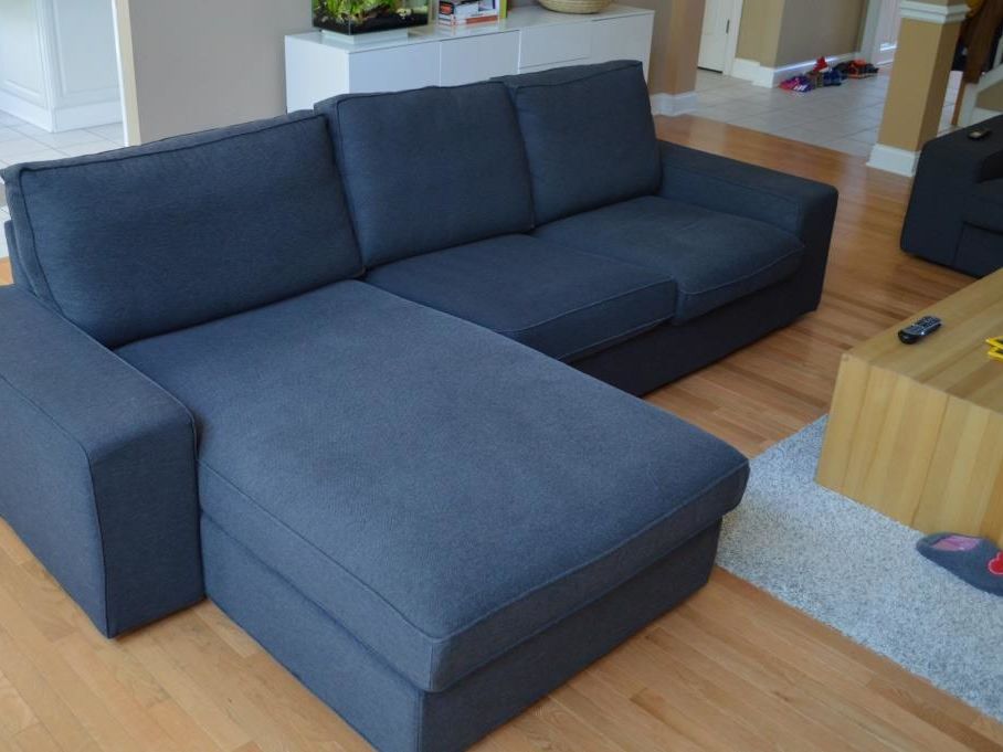Ikea Kivik Loveseat And Chaise Sofa Dark Gray Apartment Therapy S Bazaar