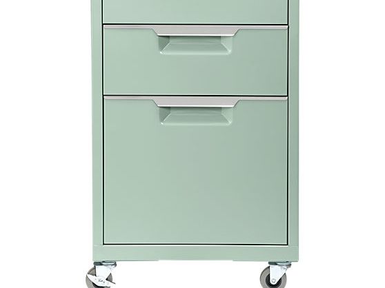 Cb2 Tps Mint 3 Drawer Filing Cabinet Like New Apartment Therapy S Bazaar