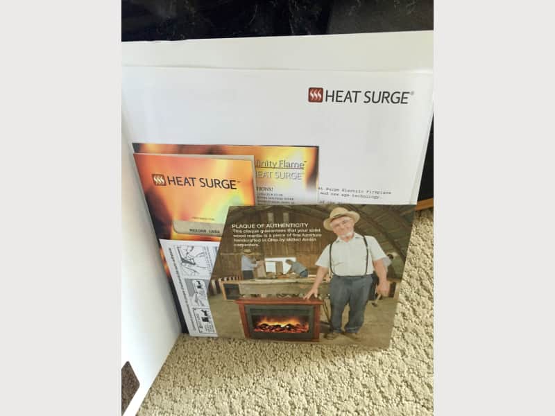 Mint Condition Electric Fireplace Heat Surge Apartment