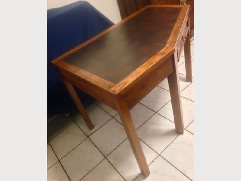 Vintage Young Hinkle Desk Leather Inlay 1960 S Apartment