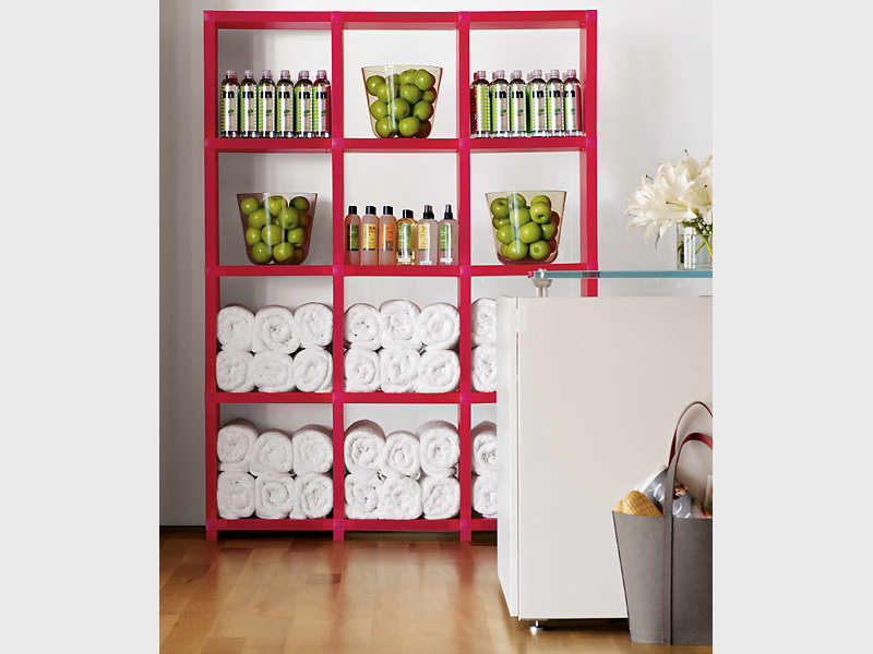 Rare Red Cubitec Modular Shelving Kit - Apartment Therapy ...