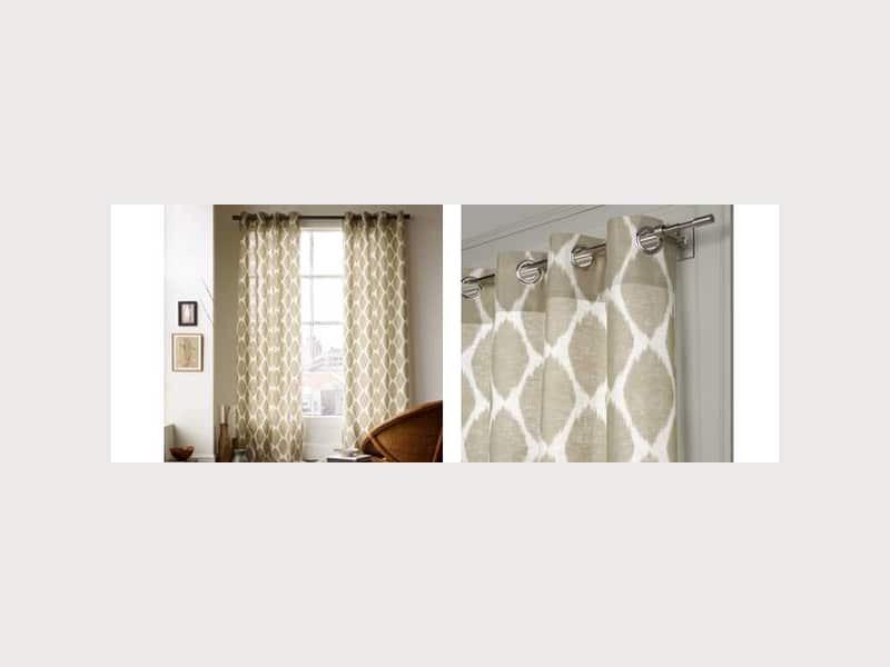 West Elm Ikat Ogee Linen Curtains Apartment Therapy S Bazaar