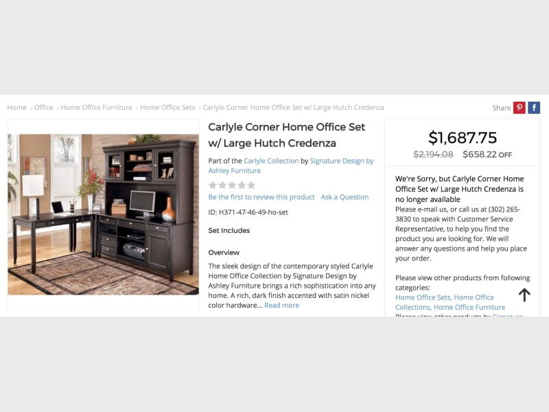 Carlyle Corner Home Office Set W Hutch Credenza Apartment Therapy S Bazaar