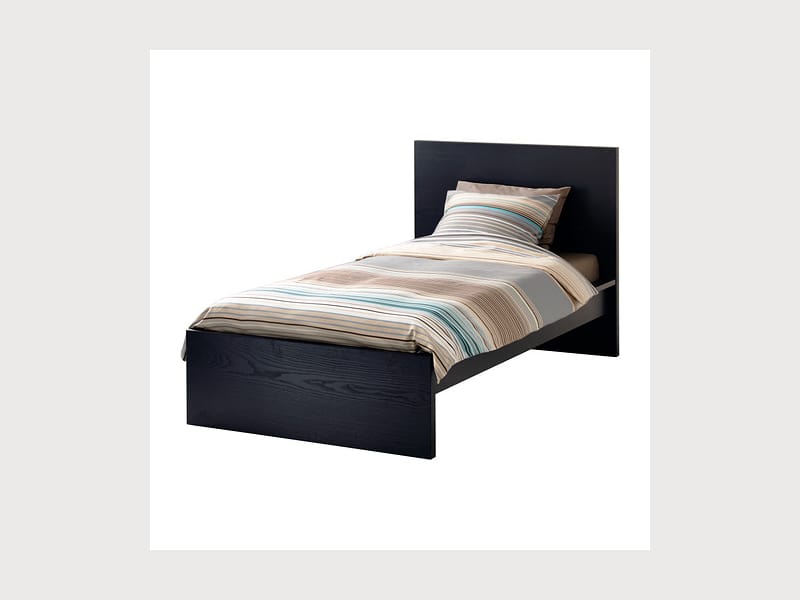 Ikea Malm Twin Bed With Sultan Hansbo Mattress Apartment