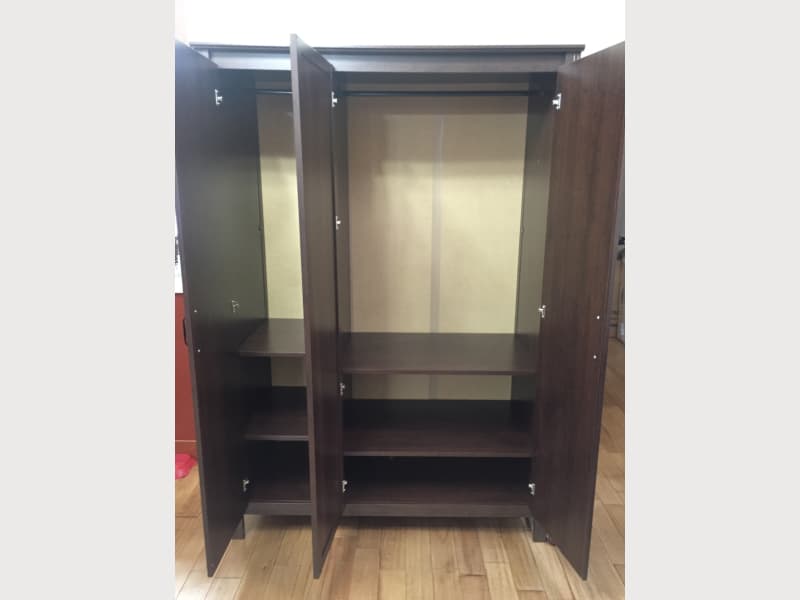 Ikea Brusali Wardrobe With 3 Doors Mirror Apartment
