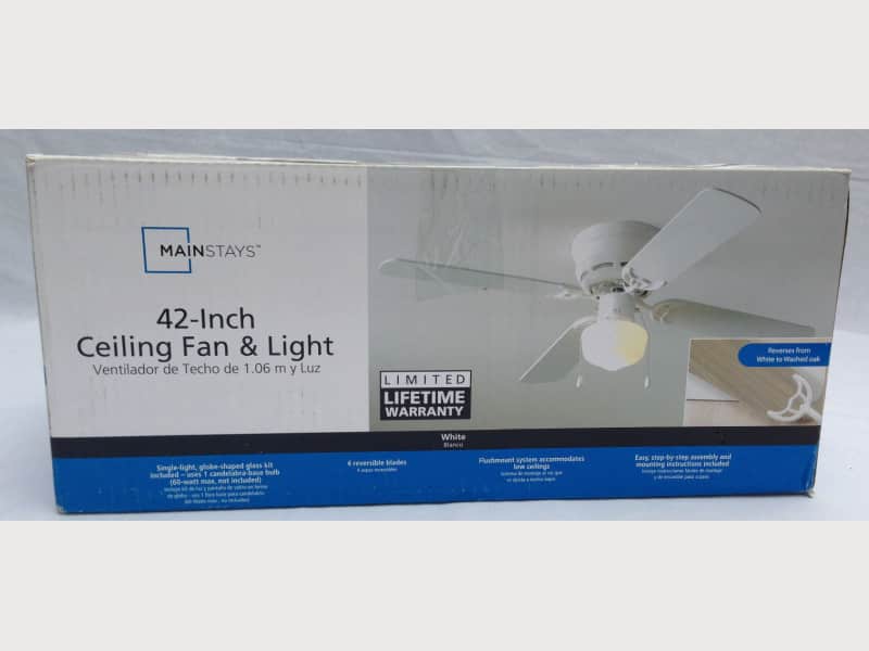 Mainstays 42 Inch Ceiling Fan Light Model 11519