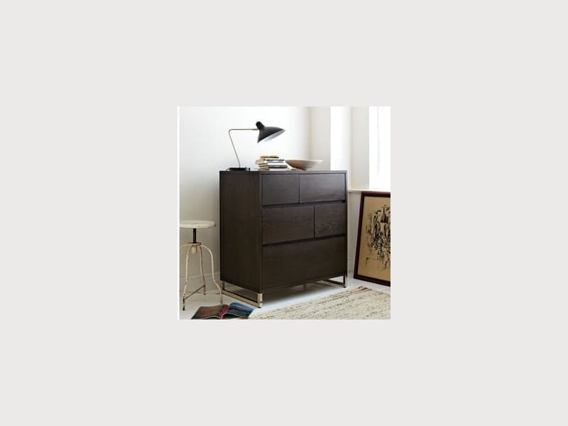 Chocolate Hudson 5 Drawer Dresser Apartment Therapy S Bazaar