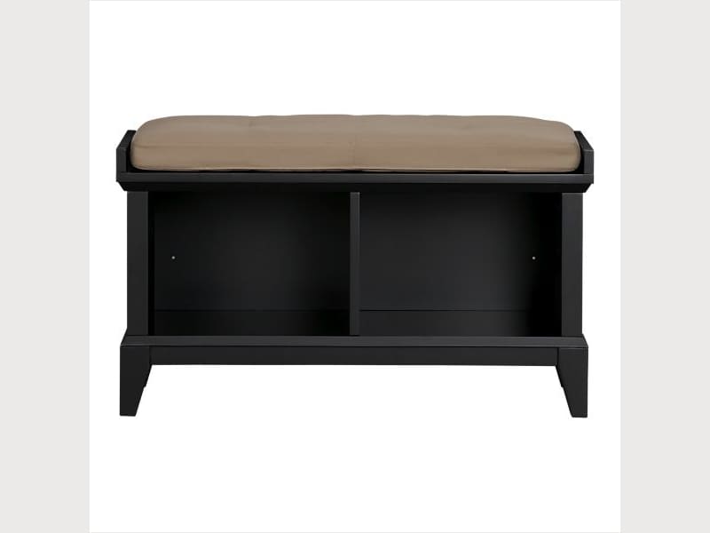 Paterson Black Entryway Storage Bench Apartment Therapy S Bazaar